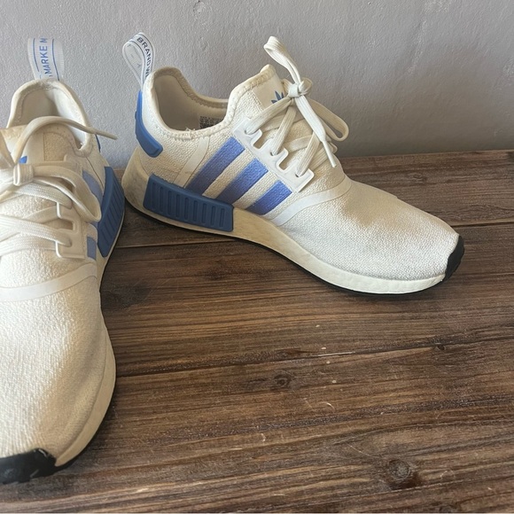 Adidas NMD_1 White and Blue Shoes Size 10 Women’s - Picture 3 of 8